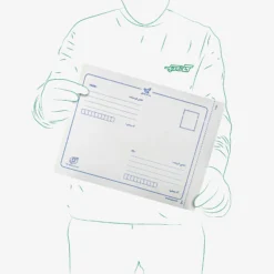 پاکت پستی لمینت مشکی ب۴ طرح آدرس دار