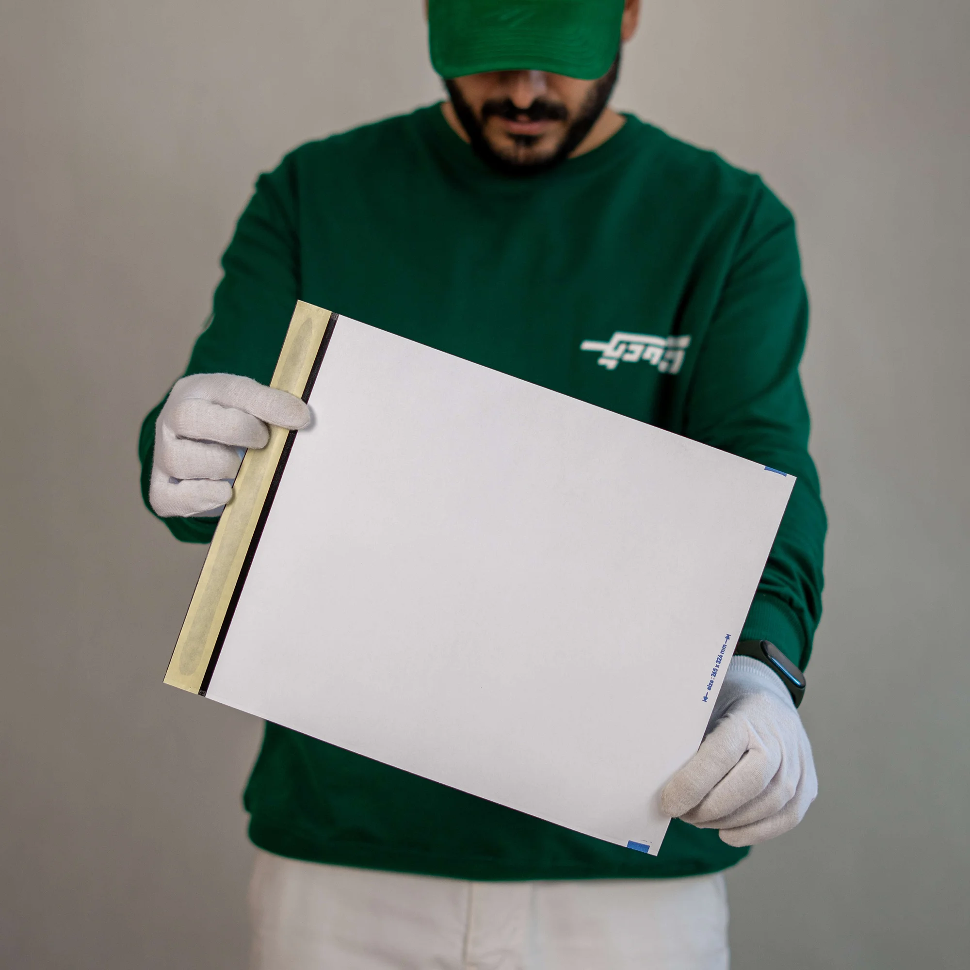 پاکت پستی لمینت مشکی ب۴ طرح آدرس دار - تصویر 3