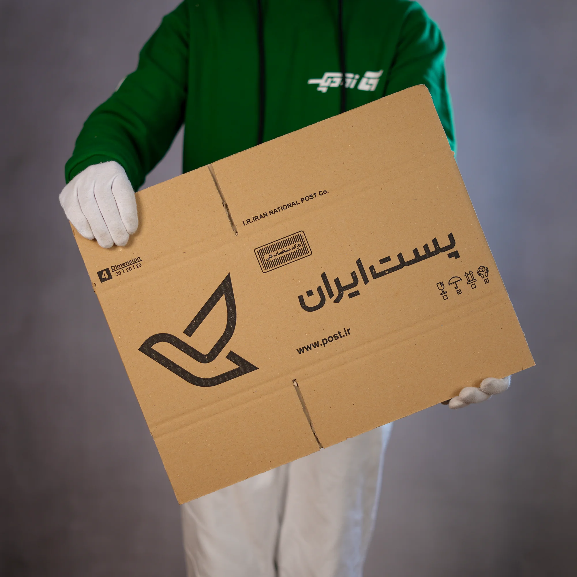 کارتن پستی سایز 4 | سه لایه طرح اداره پست - تصویر 14