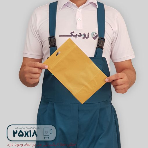 پاکت ایستاده زیپ دار کرافت 1825- پشت