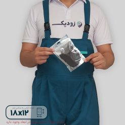 پاکت ایستاده زیپ دار شفاف متالایز سایز 12*18