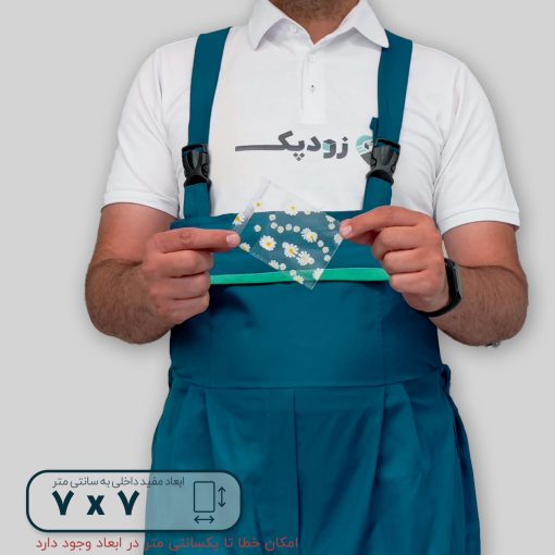 سلفون لب چسب‌دار طرح گل بابونه 7x7