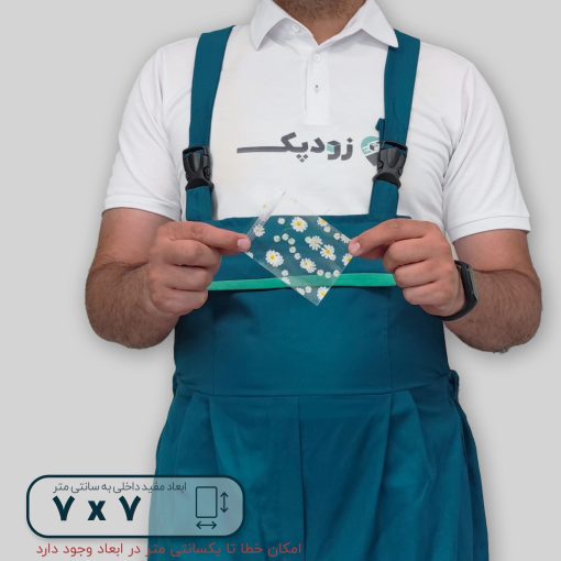 سلفون لب چسب‌دار طرح گل بابونه 7x7