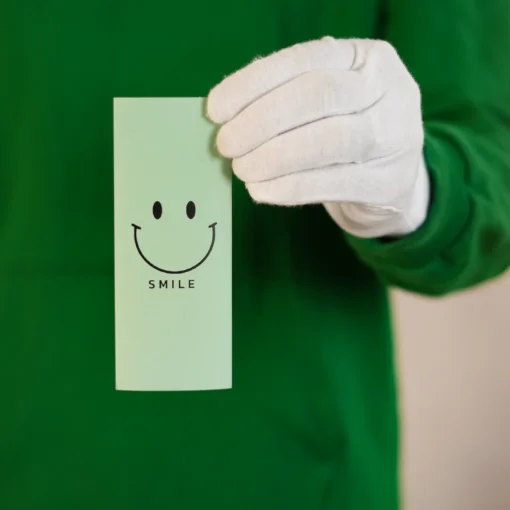 برچسب فانتزی جعبه طرح smile ابعاد 6*15
