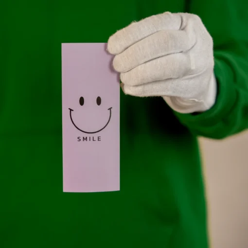 برچسب فانتزی جعبه طرح smile ابعاد 6*15