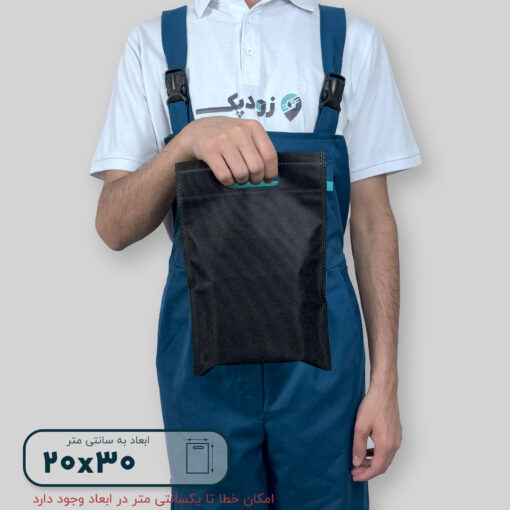 ساک دستی پارچه سوزنی دستگیره پانچی ۳۰*۲۰ فلت