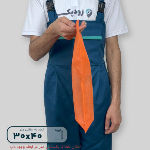 ساک دستی پارچه سوزنی دستگیره پانچی ۴۰*۳۰ فلت