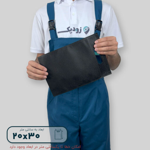 ساک دستی پارچه سوزنی دستگیره پانچی ۳۰*۲۰ فلت