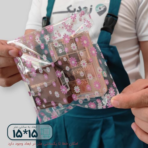 سلفون لب چسب دار طرح شکوفه 15*15