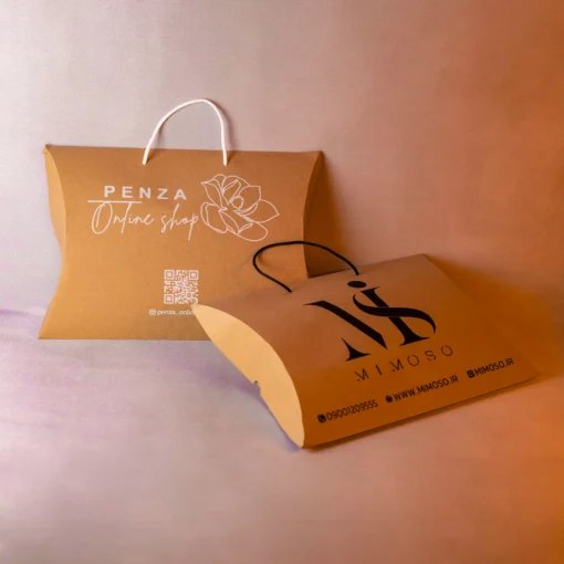 جعبه بالشتی با چاپ اختصاصی