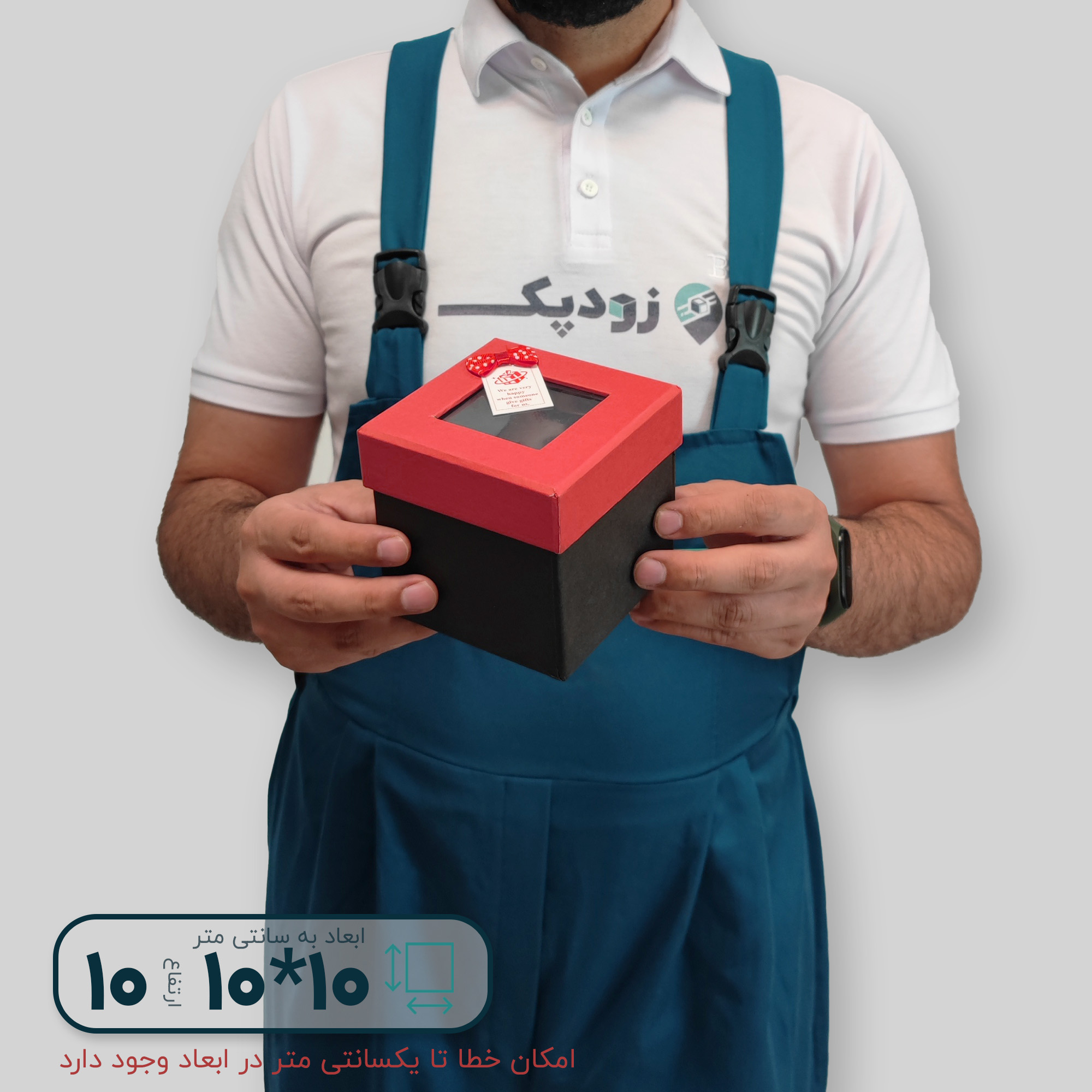 هاردباکس مکعبی درب طلقی 10*10 ارتفاع 10 سانتیمتر - تصویر 1