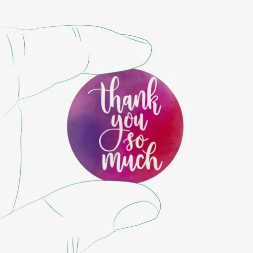 برچسب تشکر از خرید طرح Thank you - کد 06