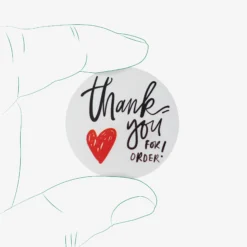 برچسب تشکر از خرید طرح Thank you - کد 01