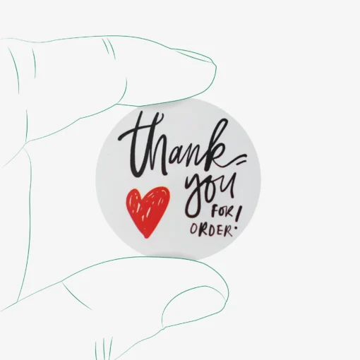 برچسب تشکر از خرید طرح Thank you - کد 01