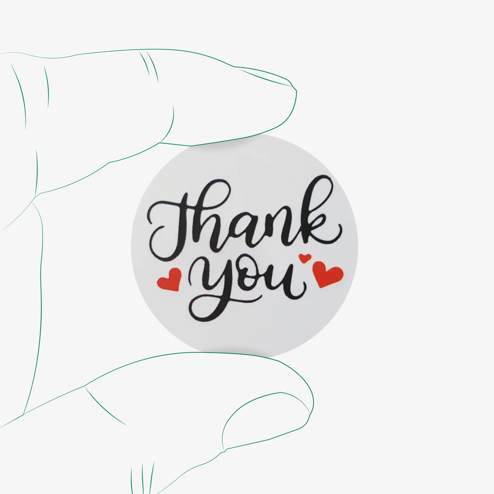 برچسب تشکر از خرید طرح Thank you - کد 03 - تصویر 1