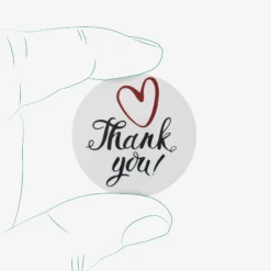 برچسب تشکر از خرید طرح Thank you - کد 04