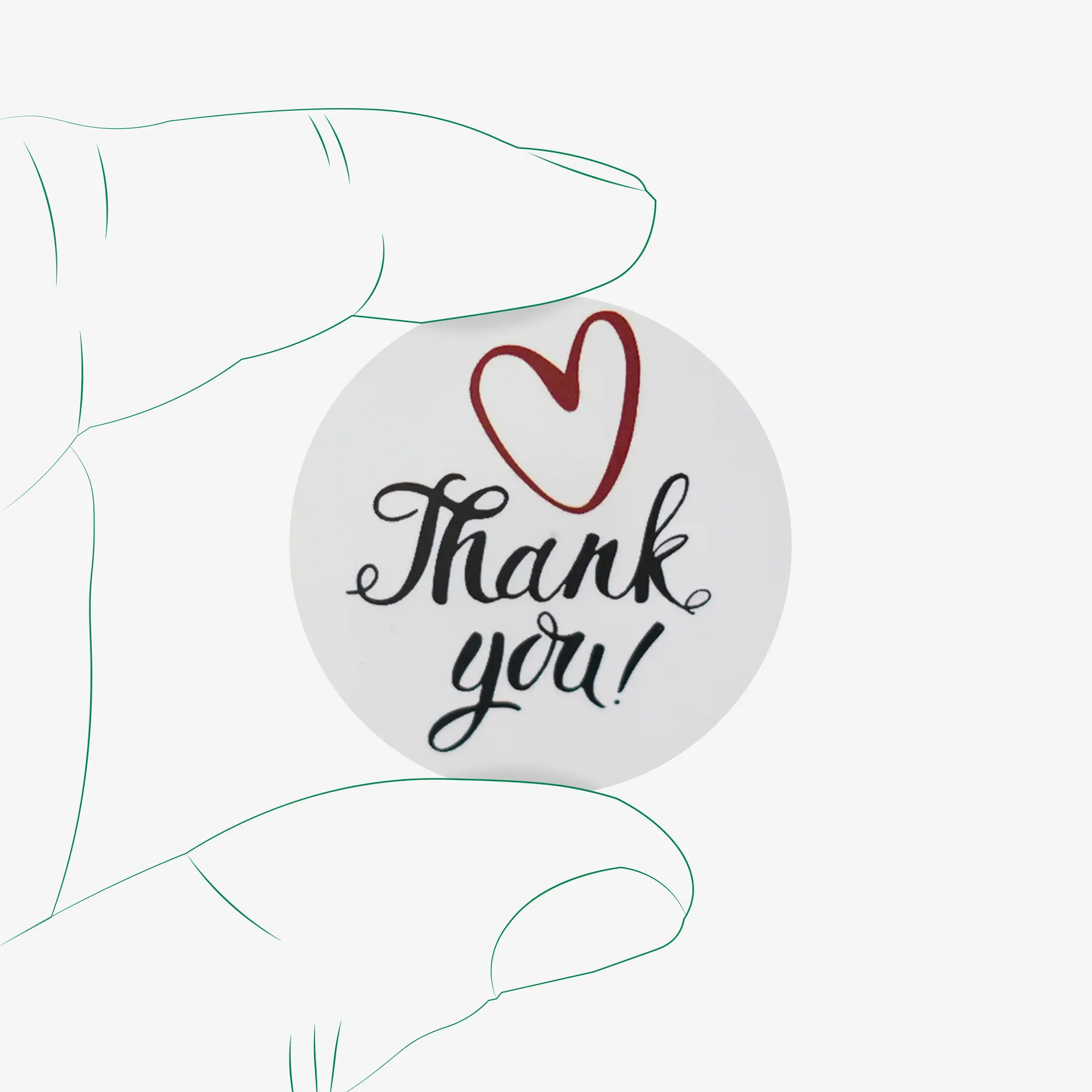 برچسب تشکر از خرید طرح Thank you - کد 04 - تصویر 1