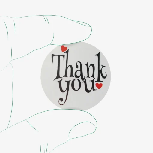 برچسب تشکر از خرید طرح Thank you - کد 05