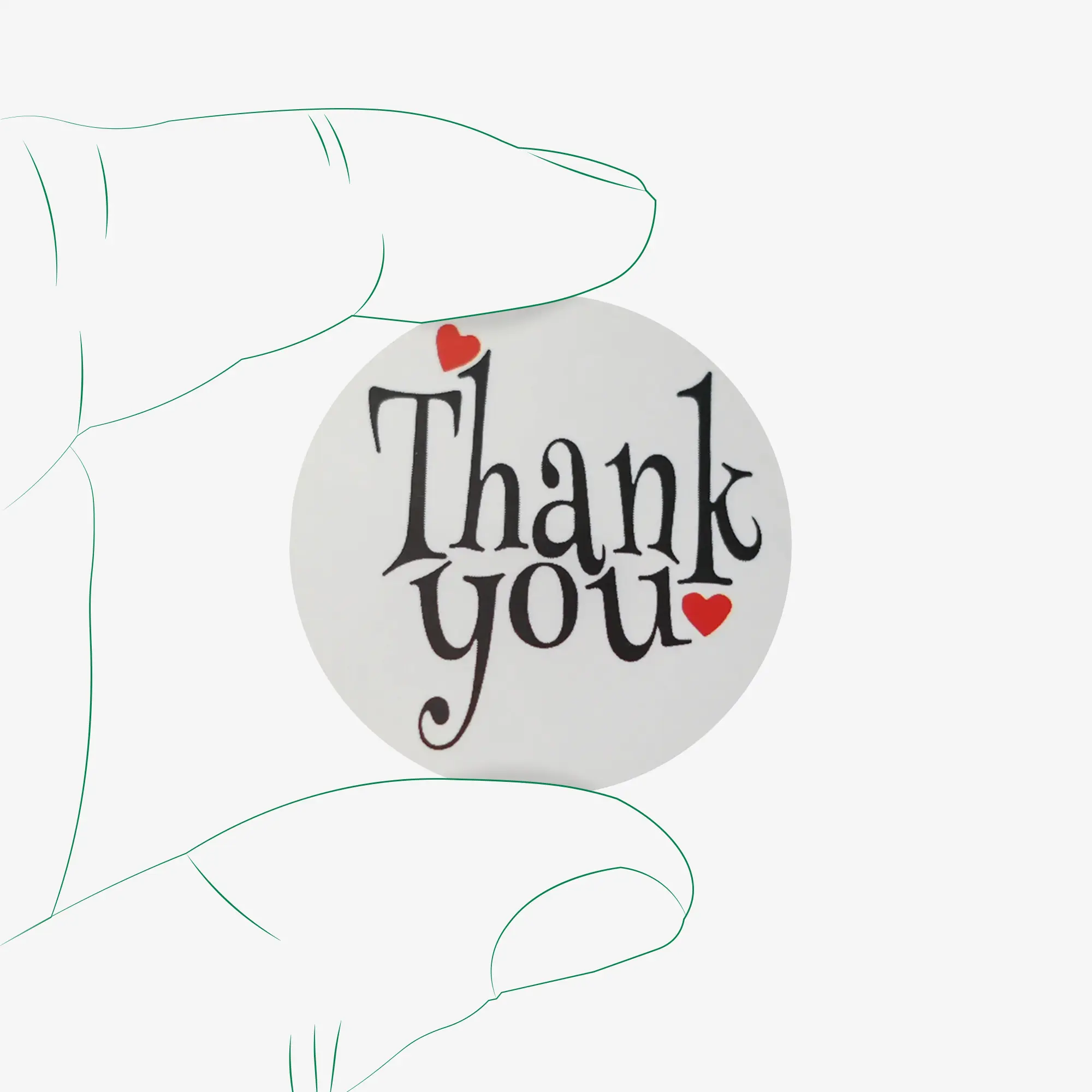 برچسب تشکر از خرید طرح Thank you - کد 05 - تصویر 1