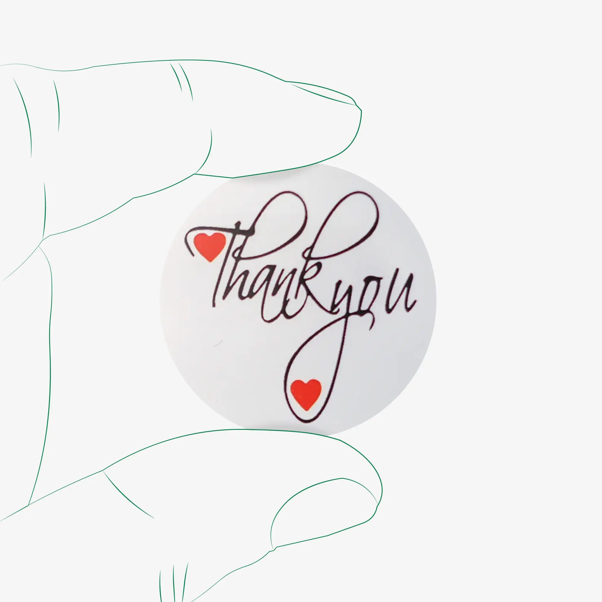 برچسب تشکر از خرید طرح Thank you - کد 02 - تصویر 1