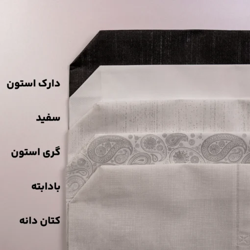 ساک دستی پارچه سوزنی دستگیره زنبیلی ۳۰*۴۰ فول گاست ۱۰ طرح بادابته