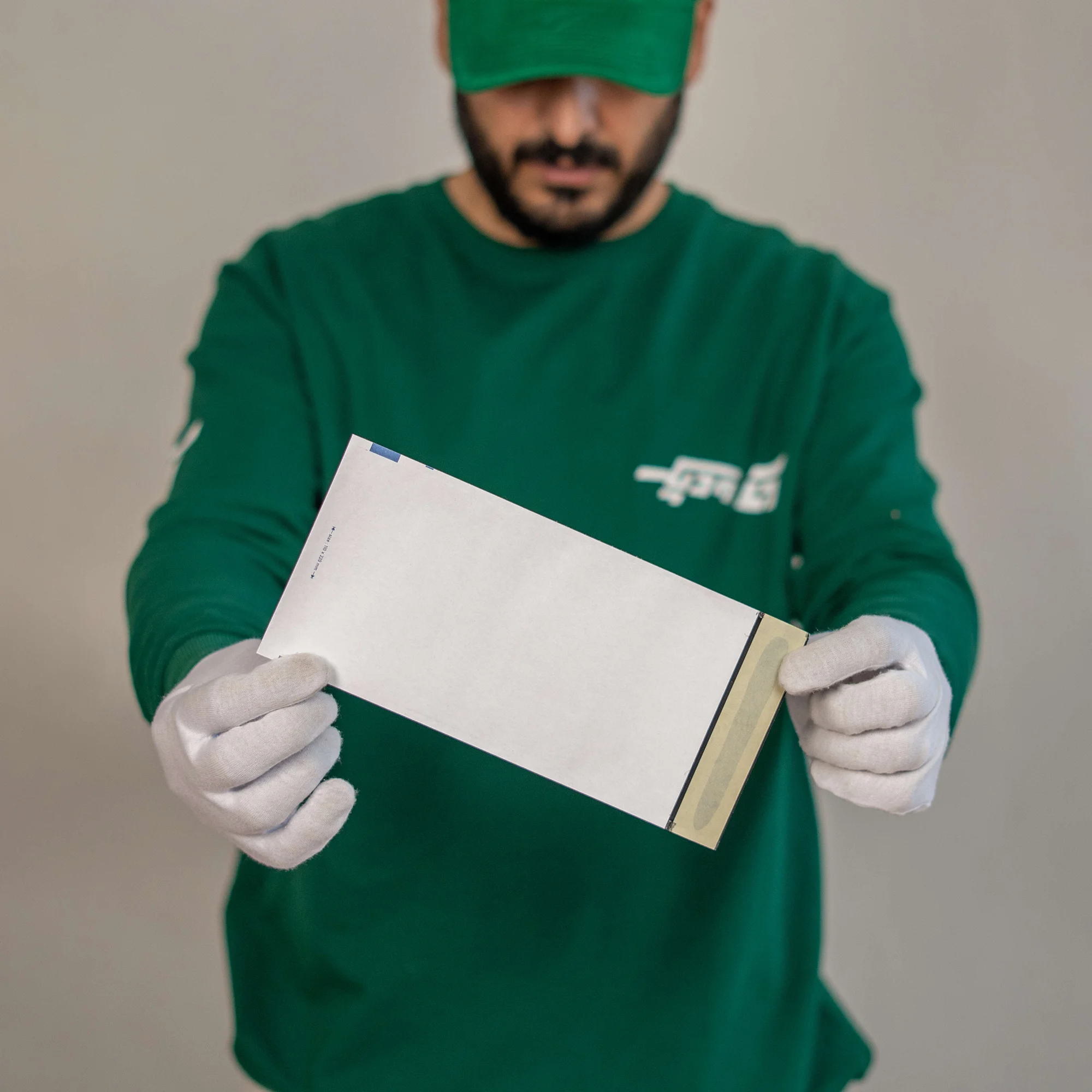پاکت پستی لمینت مشکی ۱۱۰ طرح آدرس دار - تصویر 4