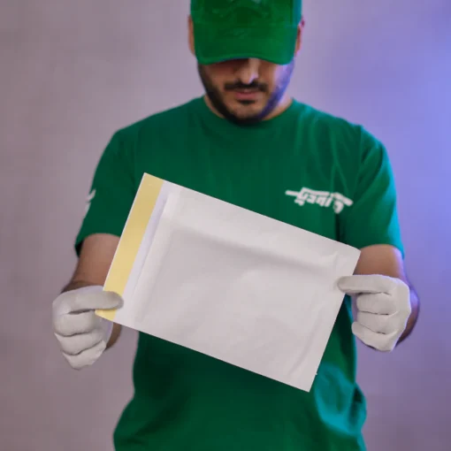 پاکت پستی نایلون مشکی لمینت پلاس آ۵ طرح آدرس دار